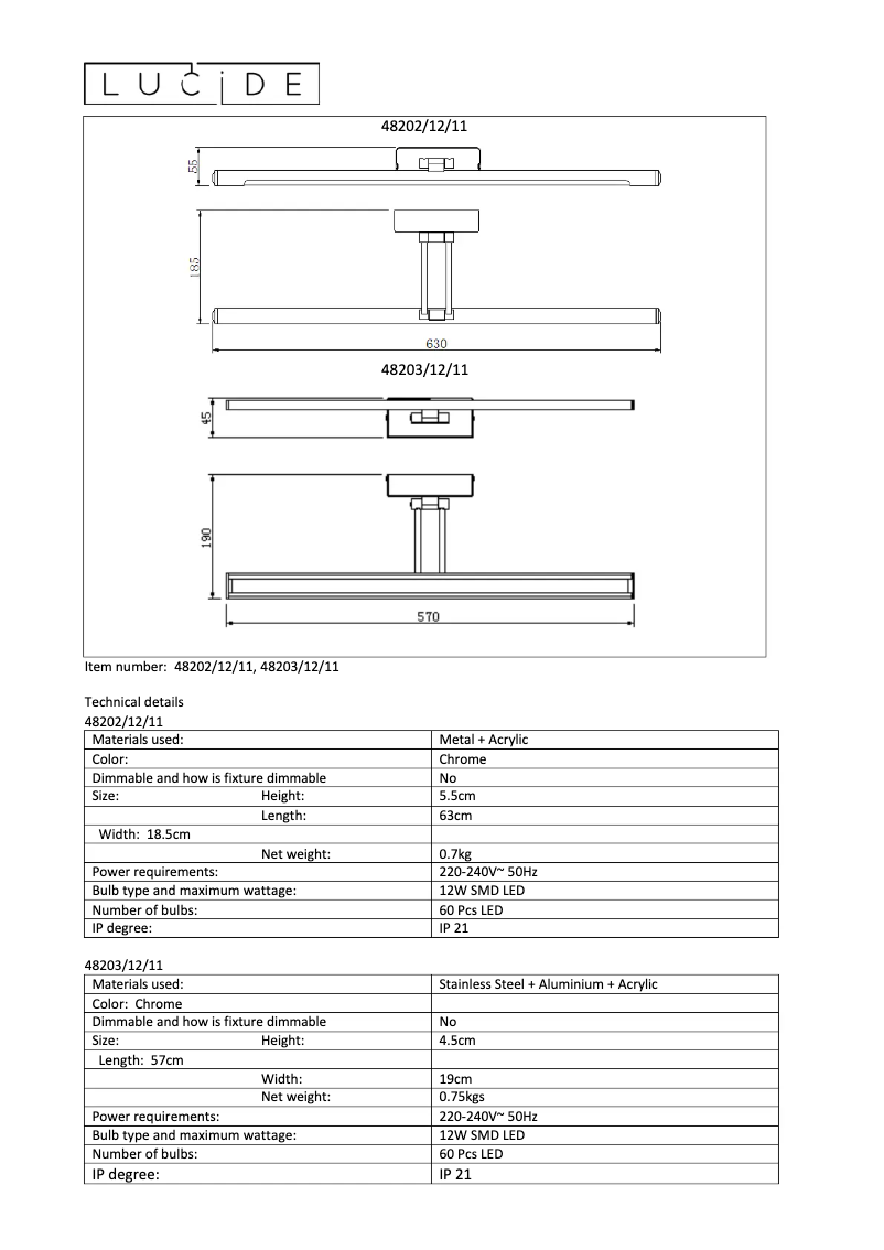 Page n°1 - Manuel utilisateur Lucide Gavin 48202/12/11