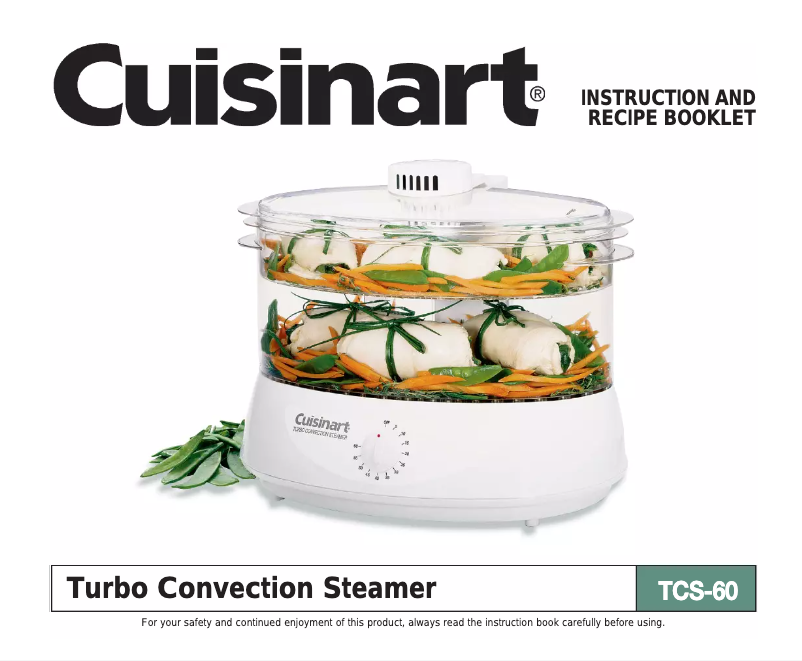 Page n°1 - Manuel utilisateur Cuisinart Turbo Convection Steamer TCS-60