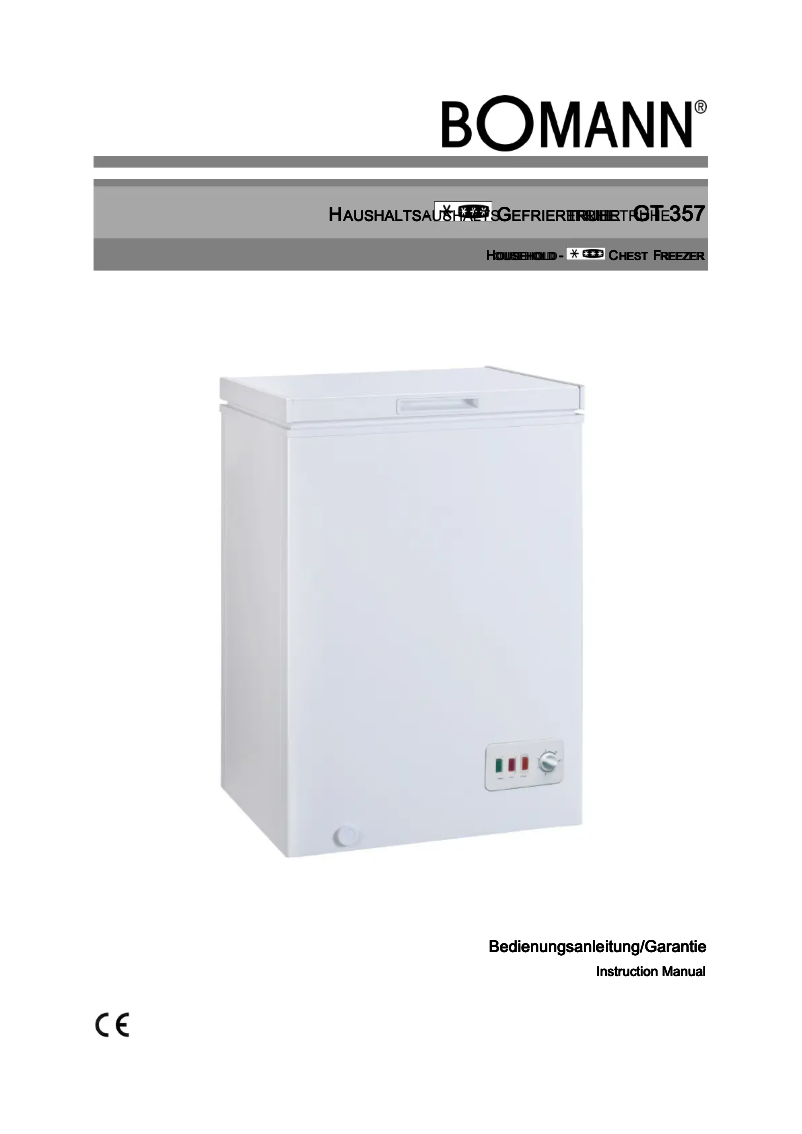 Image de la première page du manuel de l'appareil GT 357