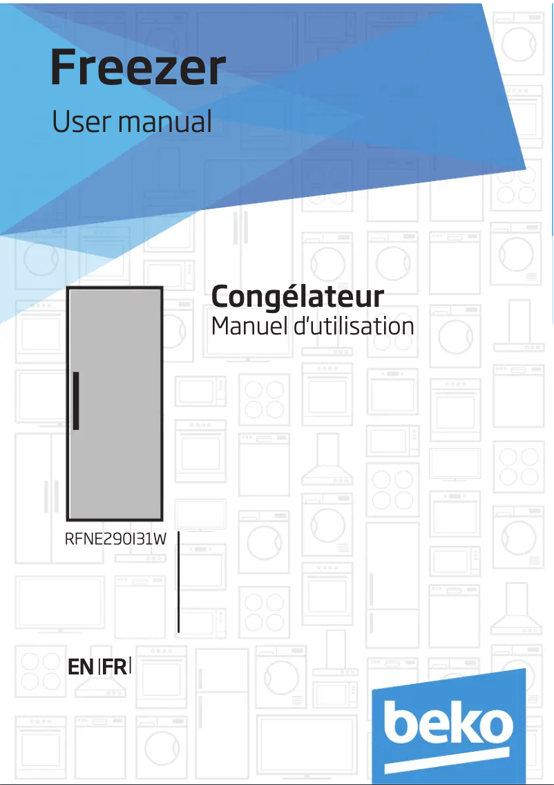 Image de la première page du manuel de l'appareil RFNE290I31W