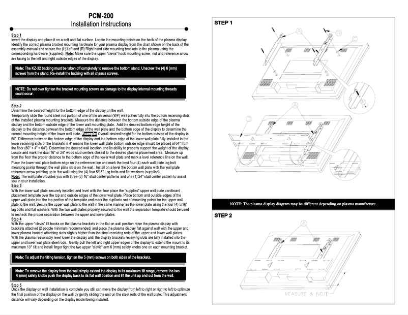 Page 1 de la notice Guide d'installation Sony KZ-32TS1E