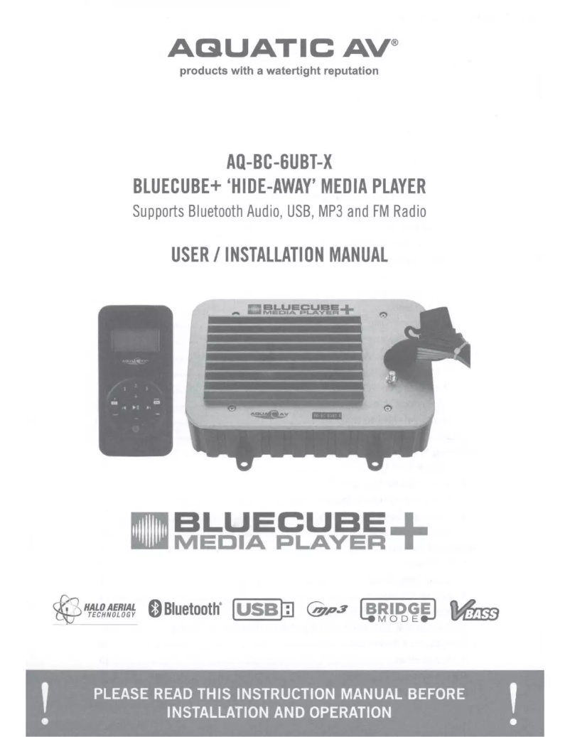 Page 1 de la notice Manuel utilisateur Aquatic AV AQ-BC-6UBT-G