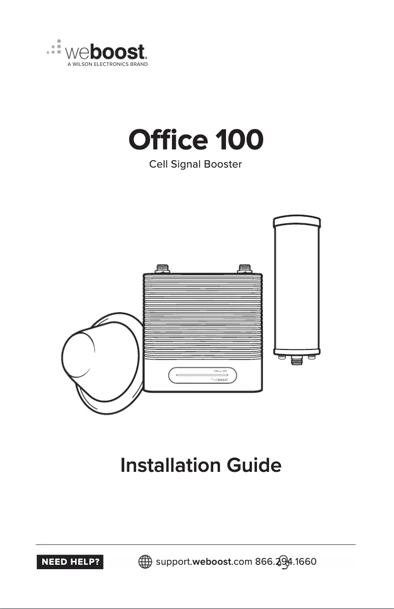 Page 1 de la notice Manuel utilisateur Wilson weBoost Office 100