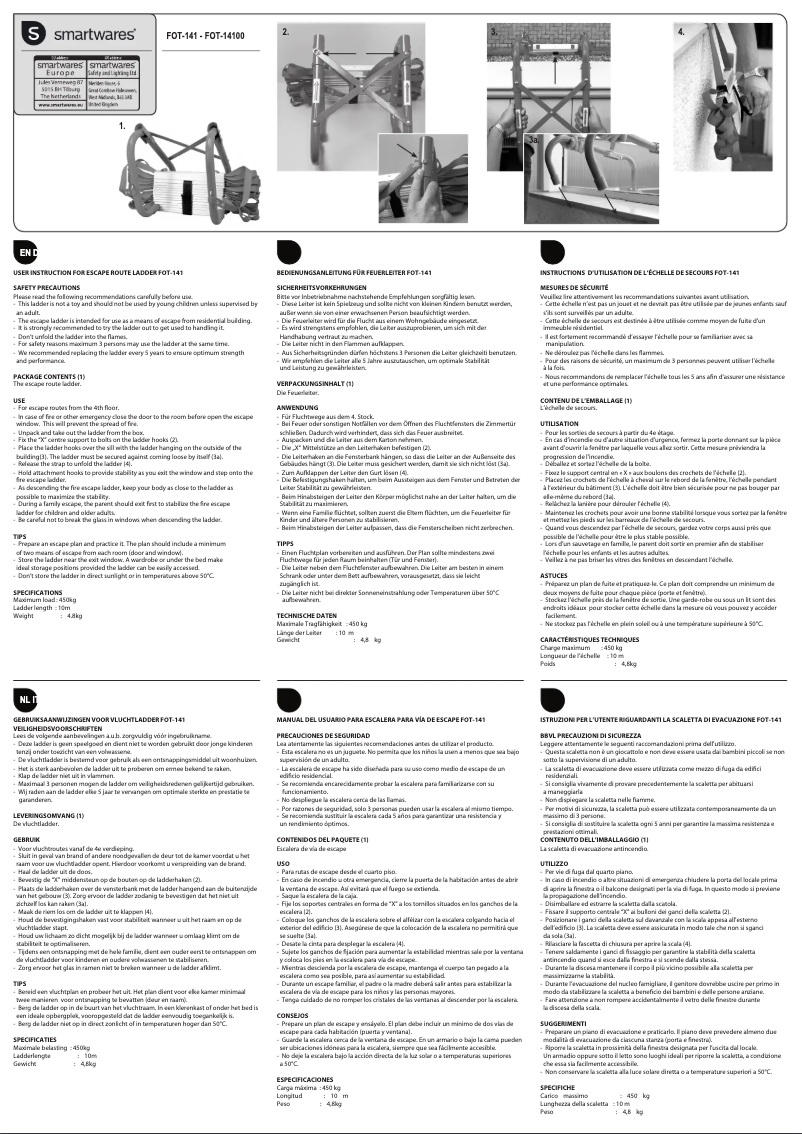 Page n°1 - Manuel utilisateur Smartwares FOT-14100