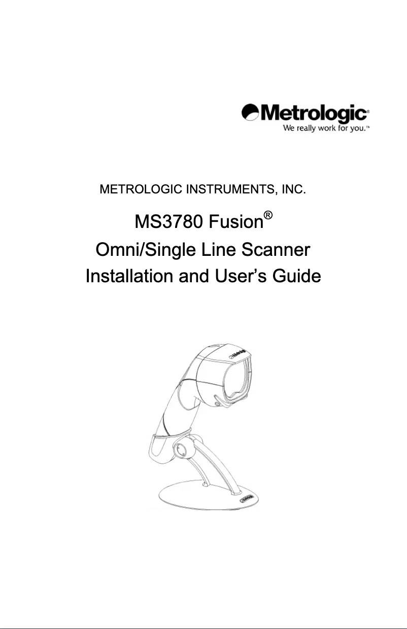 Image de la première page du manuel de l'appareil MS3780 Fusion