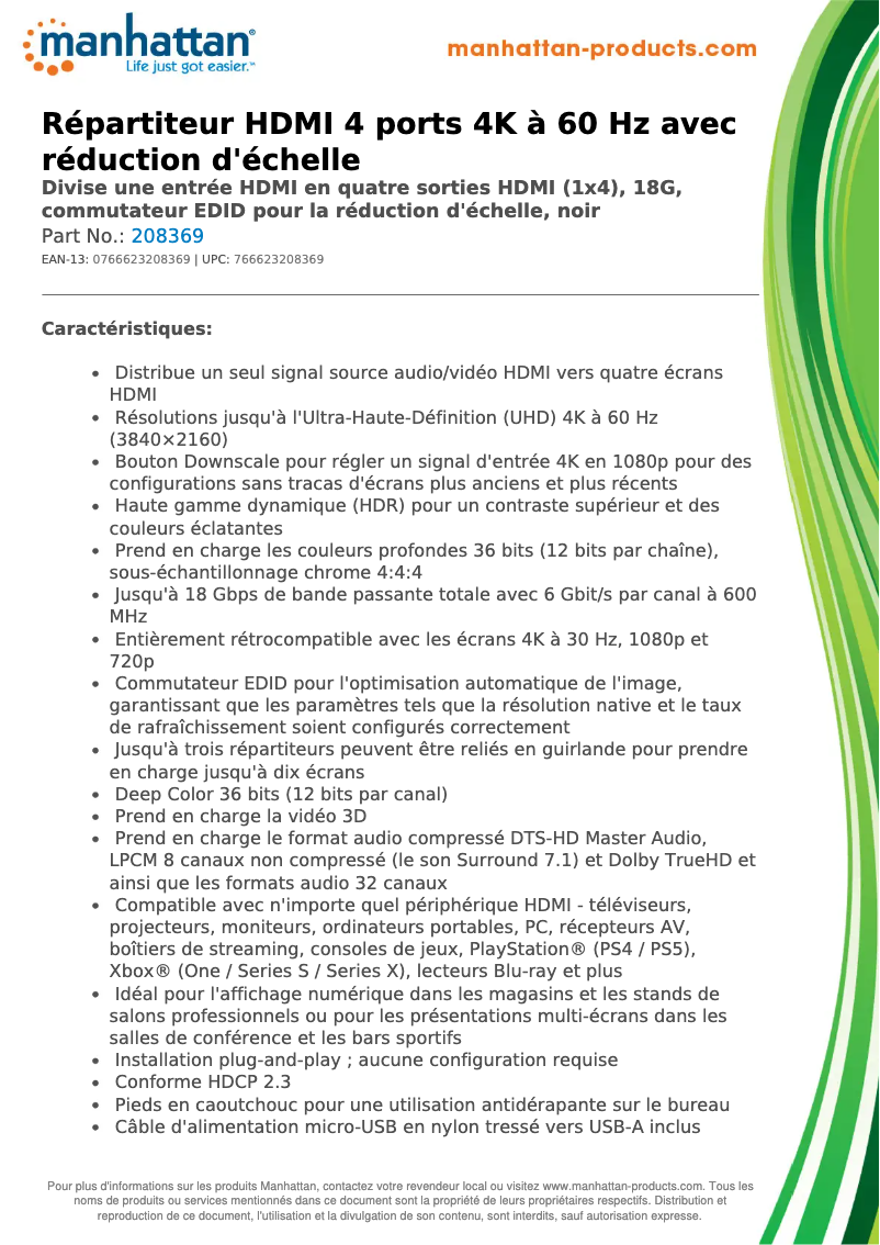 Image de la première page du manuel de l'appareil 208369