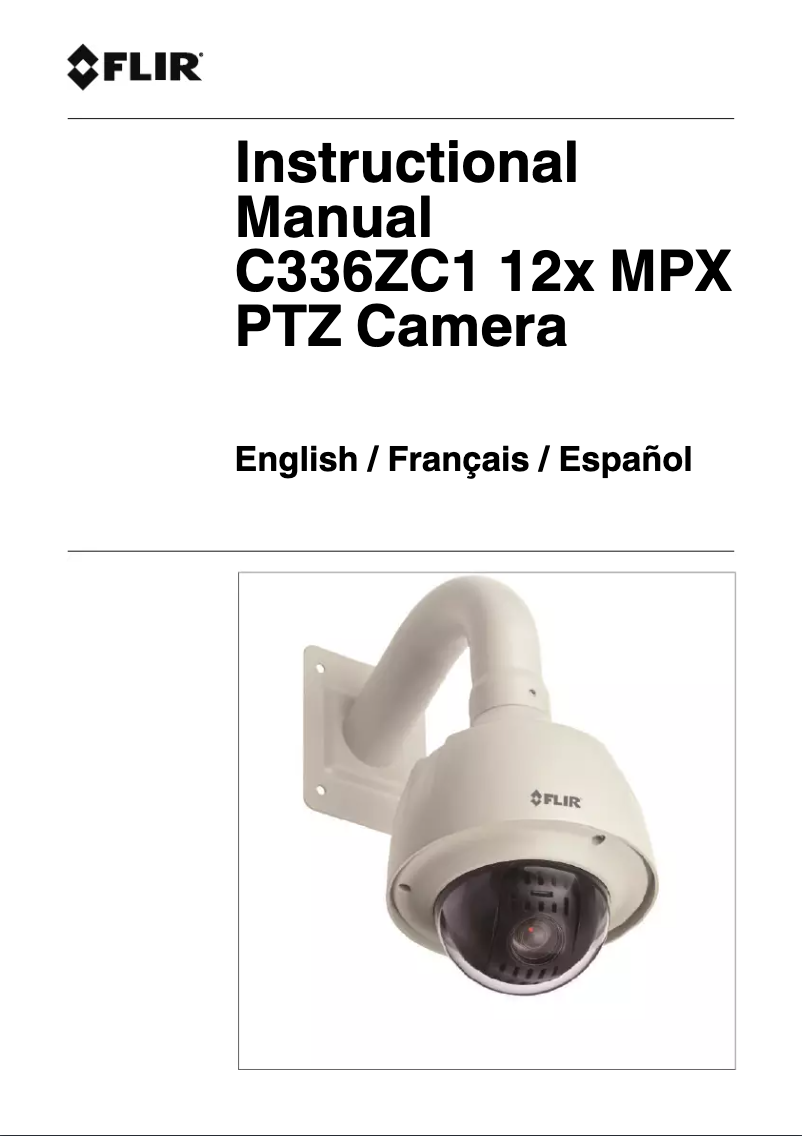 Page 1 de la notice Manuel utilisateur FLIR MPX C336ZC1