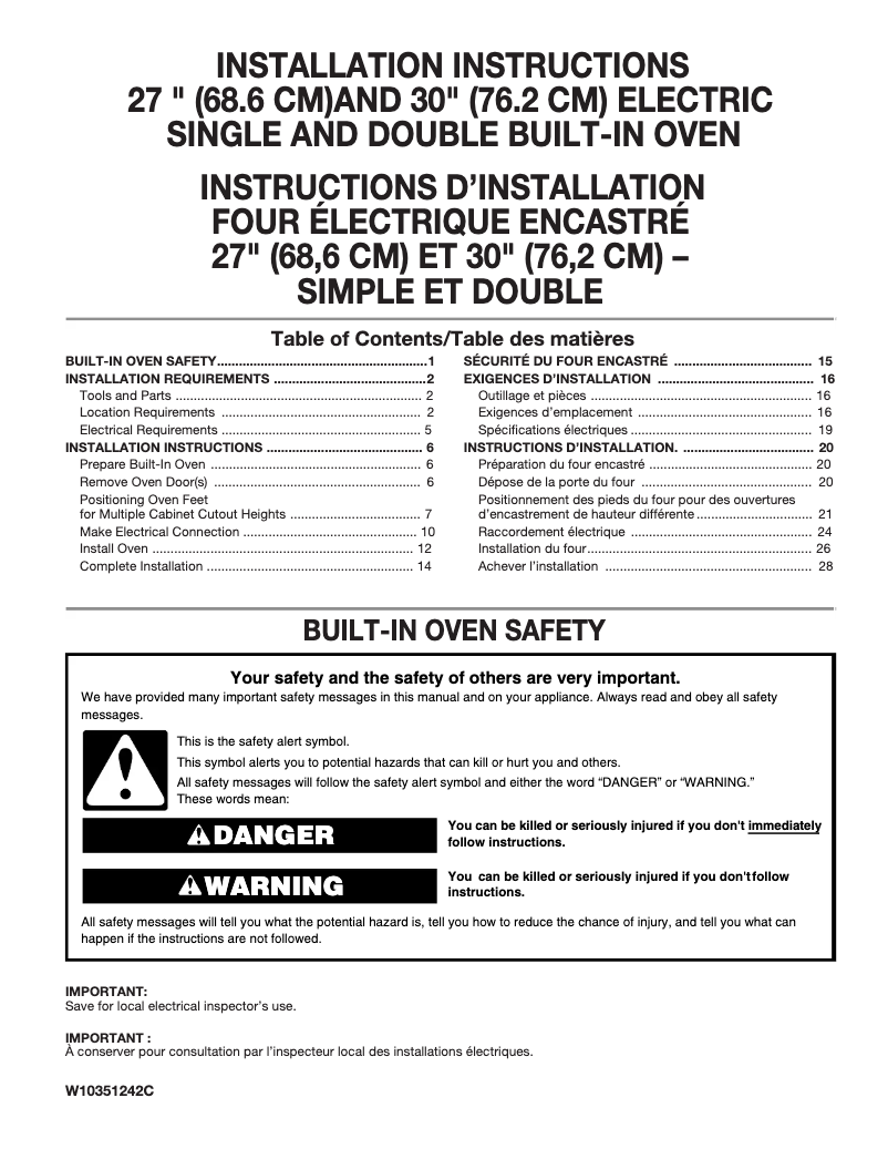 Image de la première page du manuel de l'appareil AWO6313SFB