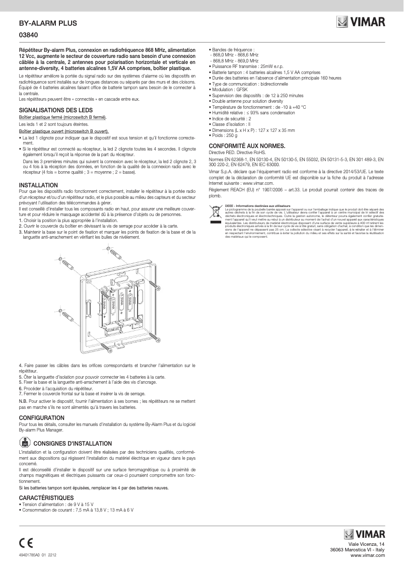 Image de la première page du manuel de l'appareil 03840
