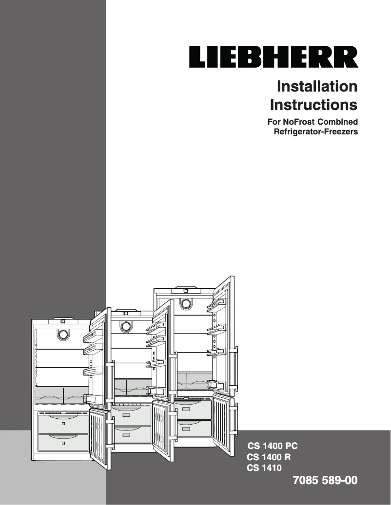 Page n°1 - Guide d'installation Liebherr CS-1410-L