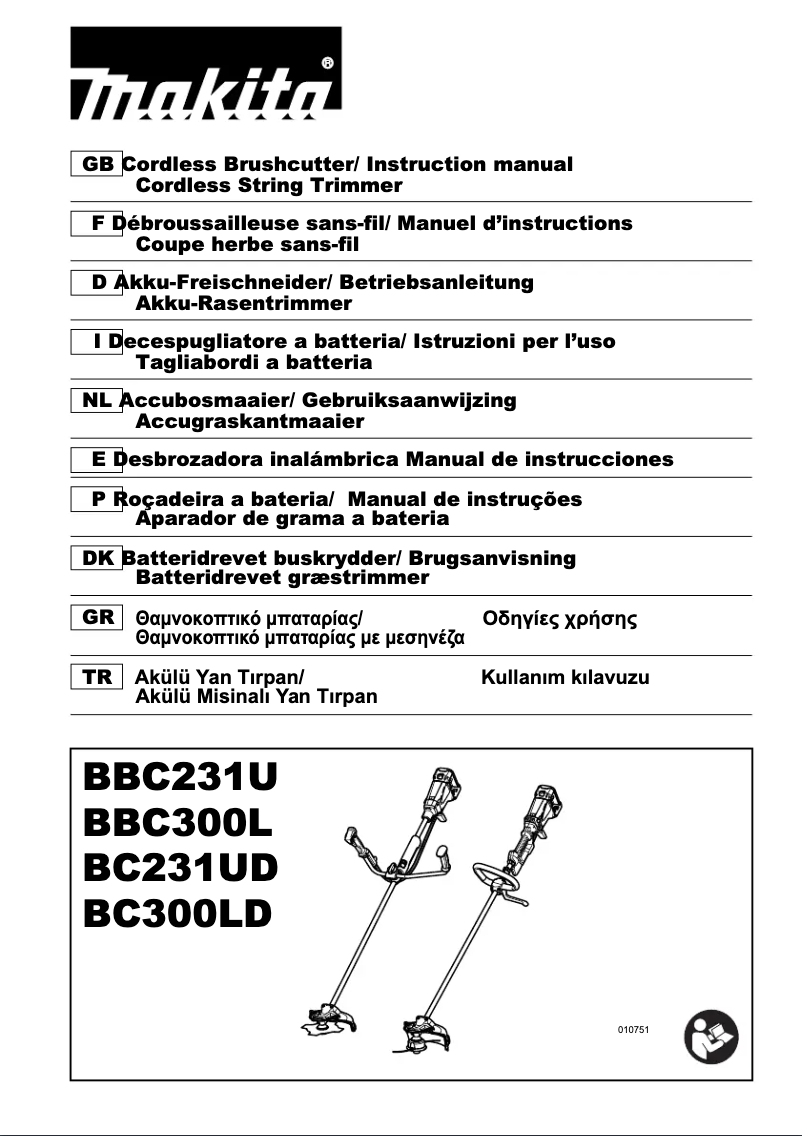 Page 1 de la notice Manuel utilisateur Makita BBC300LD