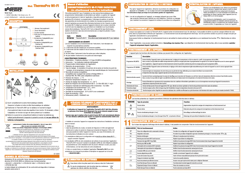Image de la première page du manuel de l'appareil ThermoPro Wi-Fi