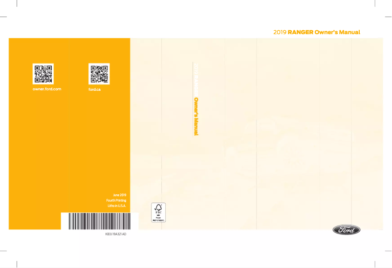 Image de la première page du manuel de l'appareil Ranger (2019)