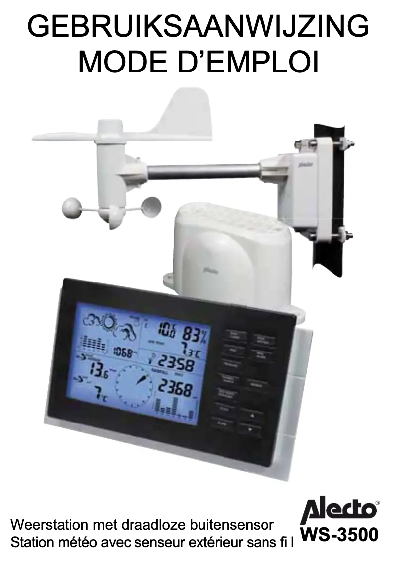 Image de la première page du manuel de l'appareil WS-3500