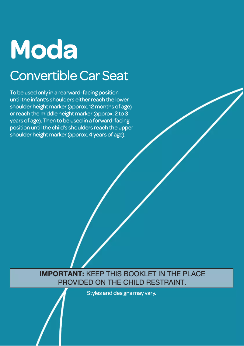 Página 1 del manual Manual de usuario Maxi-Cosi Moda