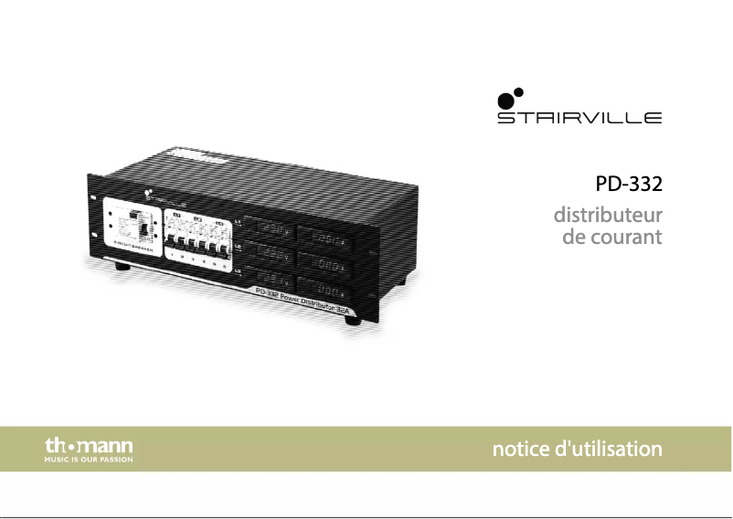 Page n°1 - Manuel utilisateur Stairville PD-332