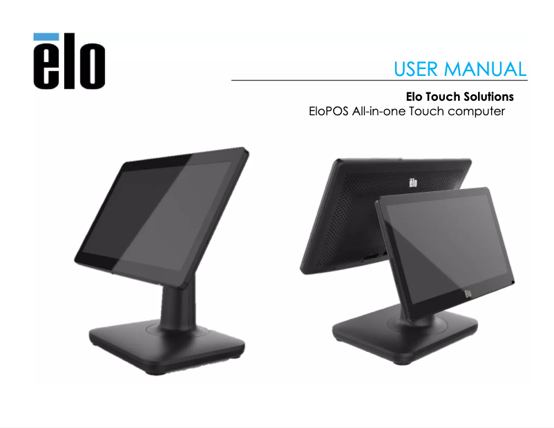 Page n°1 - Manuel utilisateur Elo E410884