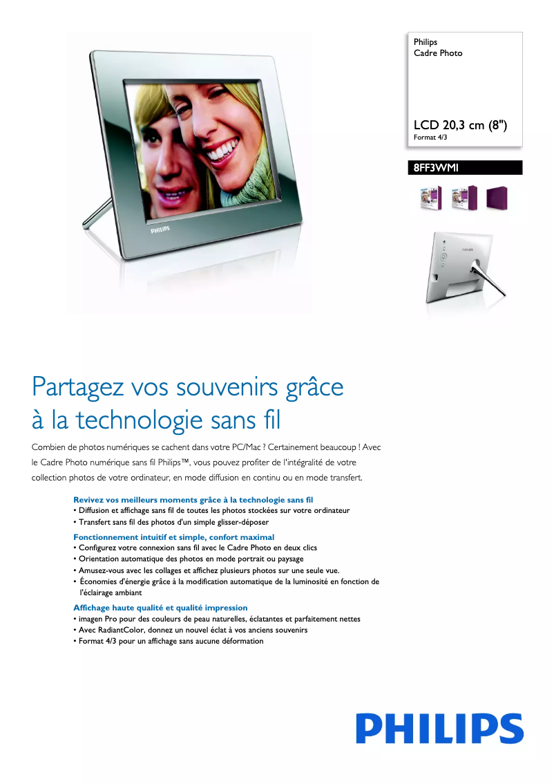 Image de la première page du manuel de l'appareil 8FF3WMI