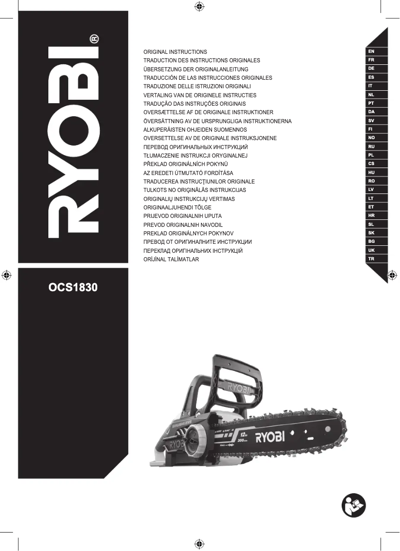 Página 1 del manual Manual de usuario RYOBI RCS1830