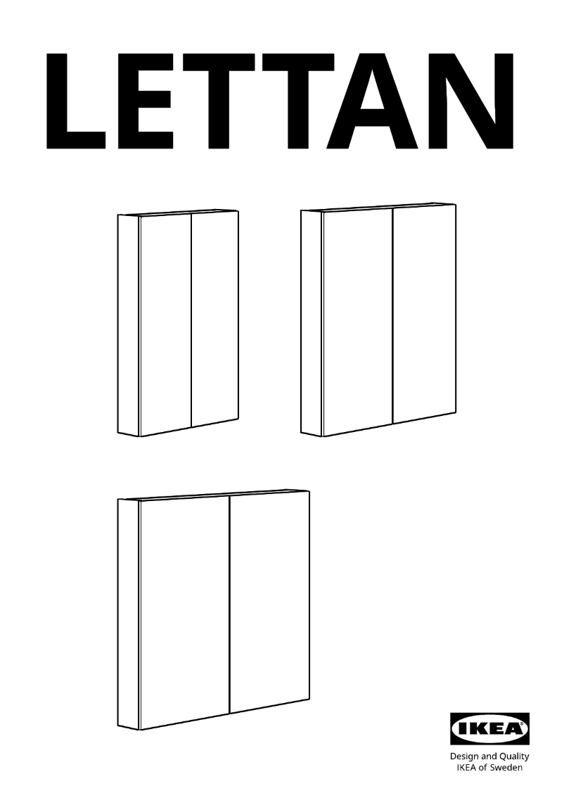 Página 1 del manual Manual de usuario Ikea LETTAN 105.355.01