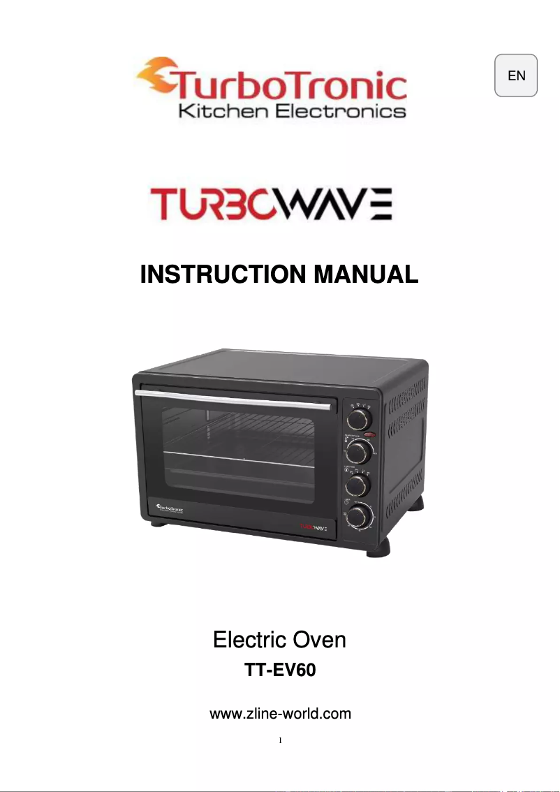 Page n°1 - Manuel utilisateur TurboTronic TurboWave TT-EV60