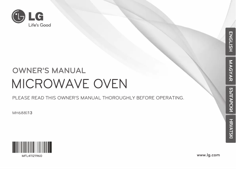 Page n°1 - Manuel utilisateur LG MH6889PR