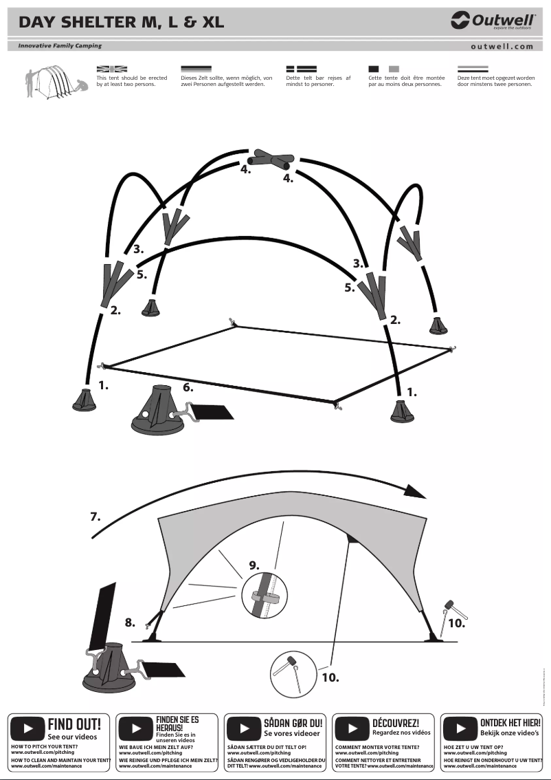Image de la première page du manuel de l'appareil Day Shelter L