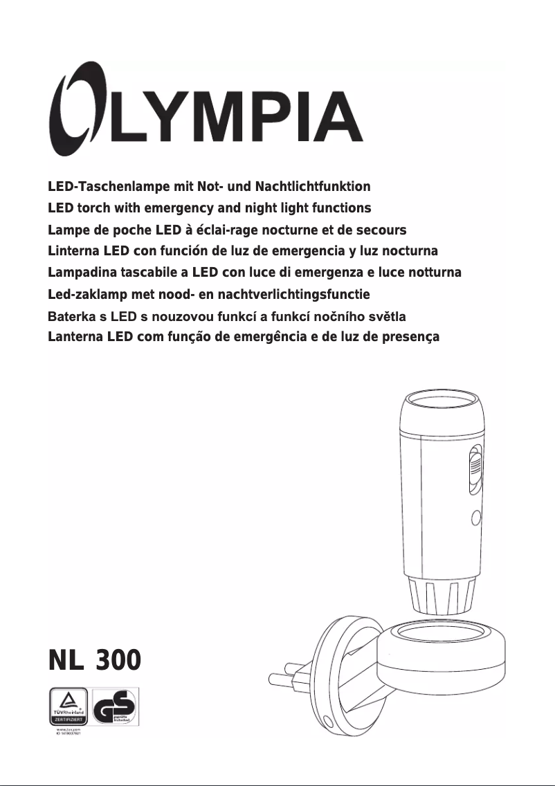 Página 1 del manual Manual de usuario Olympia NL 300