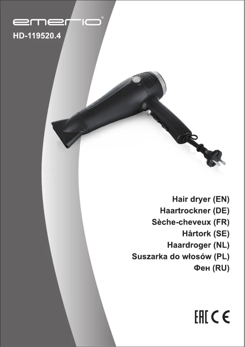 Image de la première page du manuel de l'appareil HD-119520.4