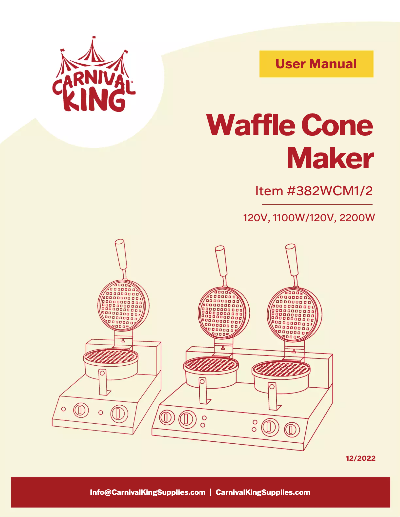 Image de la première page du manuel de l'appareil WCM1