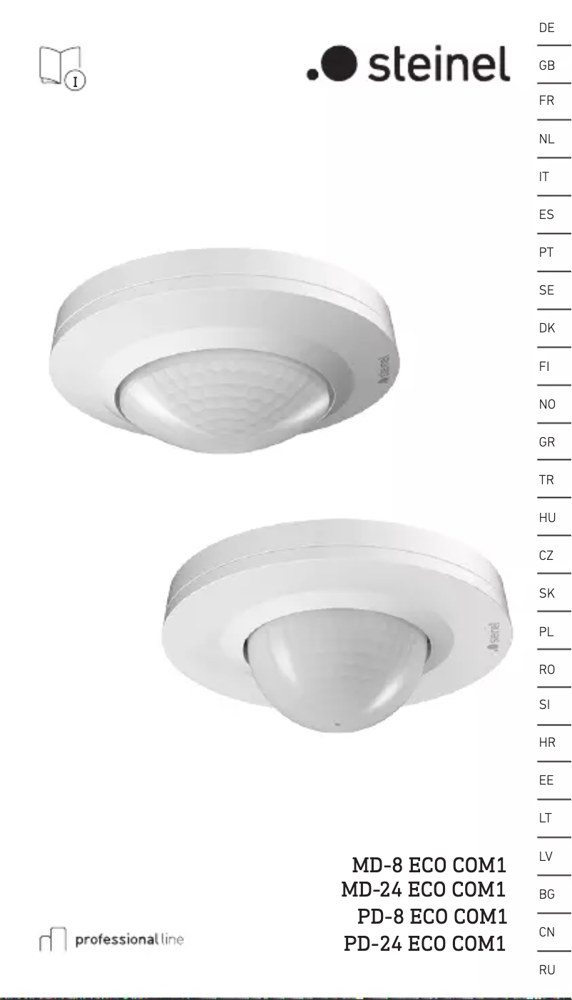 Image de la première page du manuel de l'appareil PD-8 ECO COM1