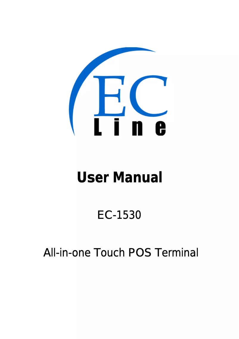 Image de la première page du manuel de l'appareil EC-1530