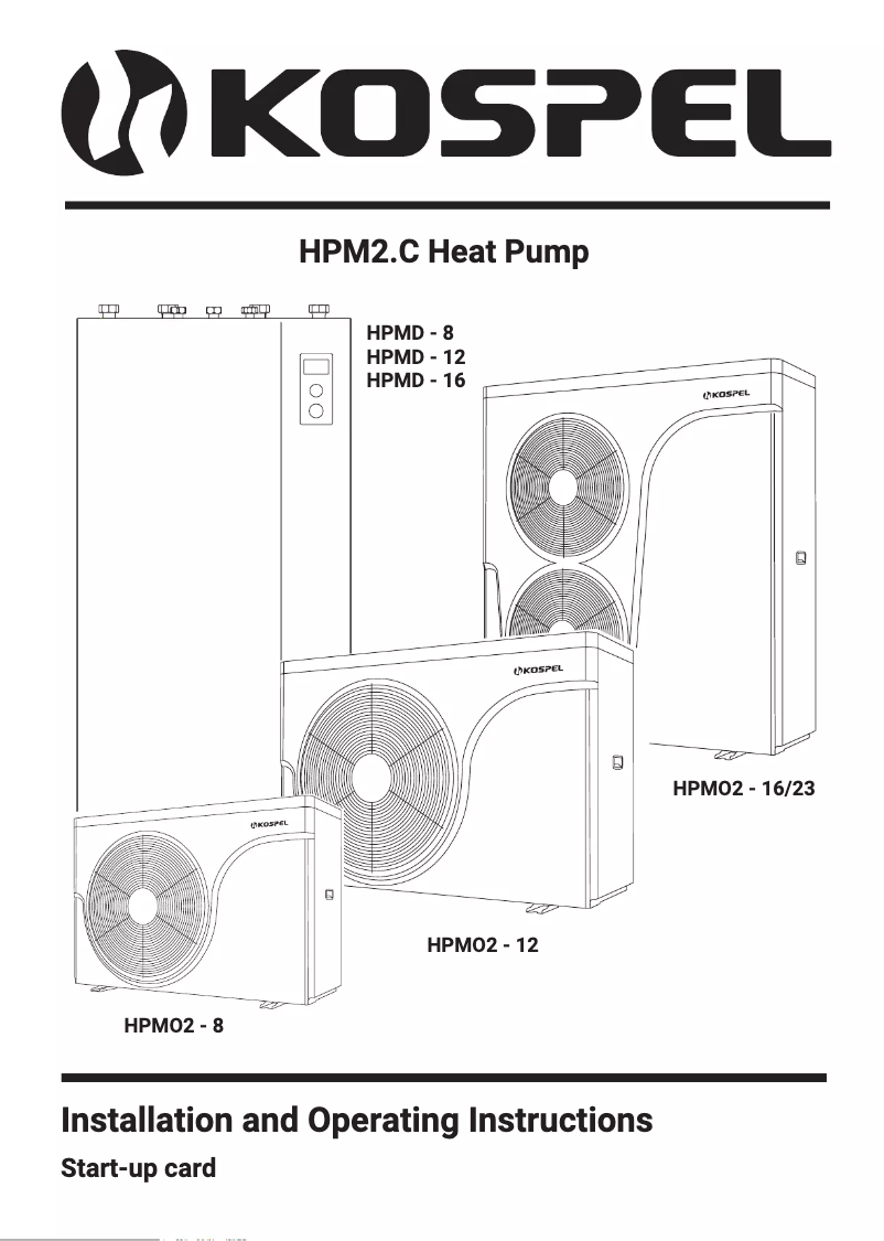 Page 1 de la notice Manuel utilisateur Kospel HPM2.C-12