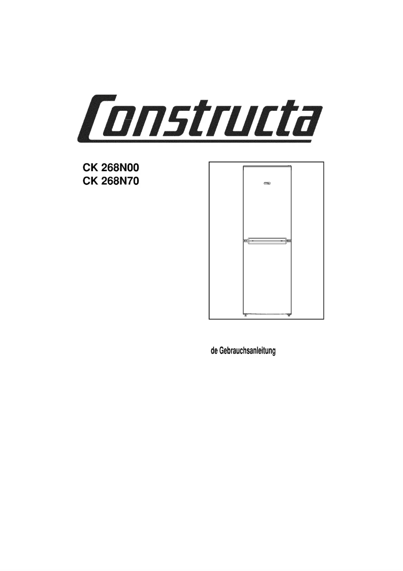 Page 1 de la notice Manuel utilisateur Constructa CK268N00