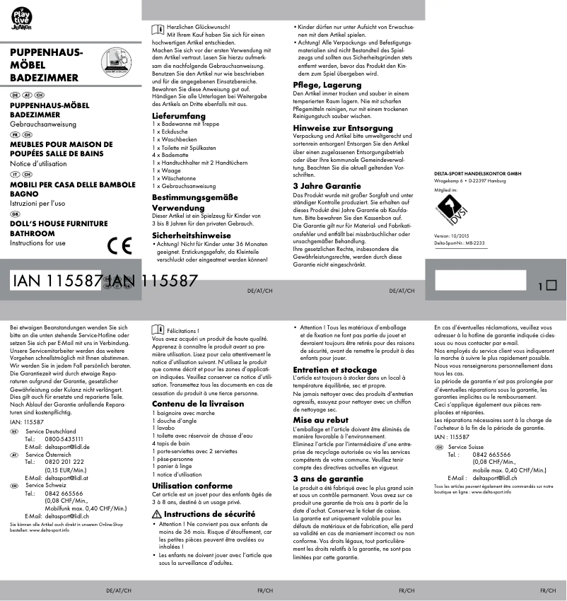 Image de la première page du manuel de l'appareil IAN 115587