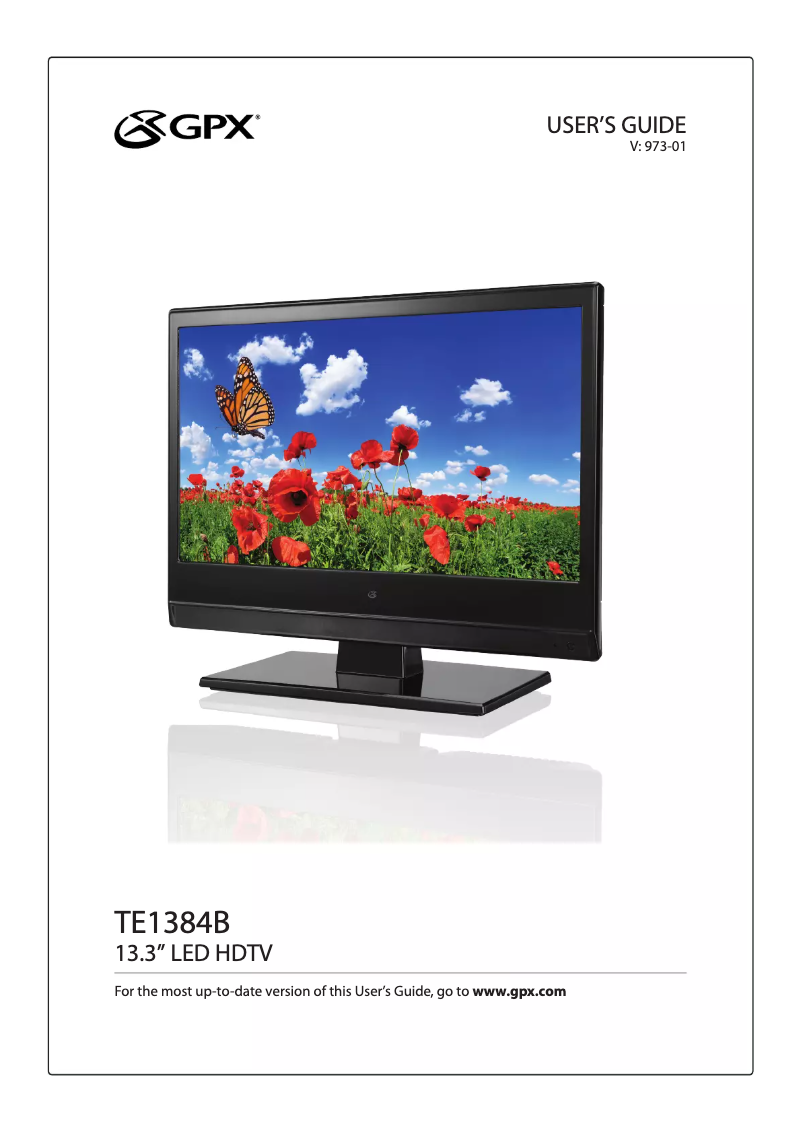 Page n°1 - Manuel utilisateur GPX TE1384B