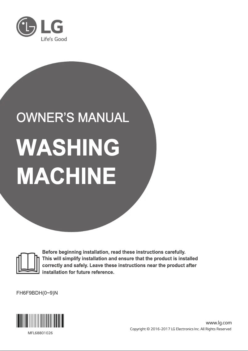 Page n°1 - Manuel utilisateur LG FH6F9BDH2N