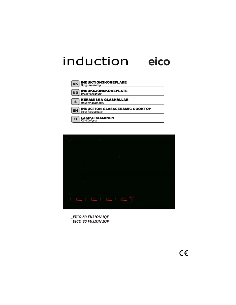 Page 1 de la notice Manuel utilisateur Eico 80 Fusion IQP