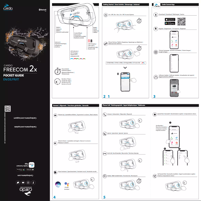 Image de la première page du manuel de l'appareil Freecom 2X