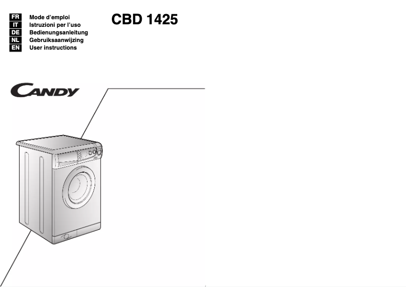 Page n°1 - Manuel utilisateur Candy CBD 1425