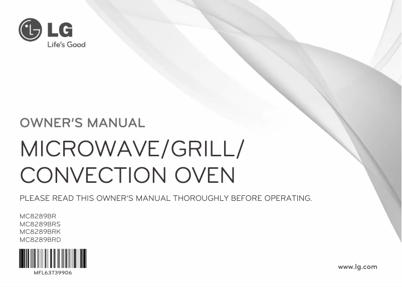 Página 1 del manual Manual de usuario LG MC8289BRK