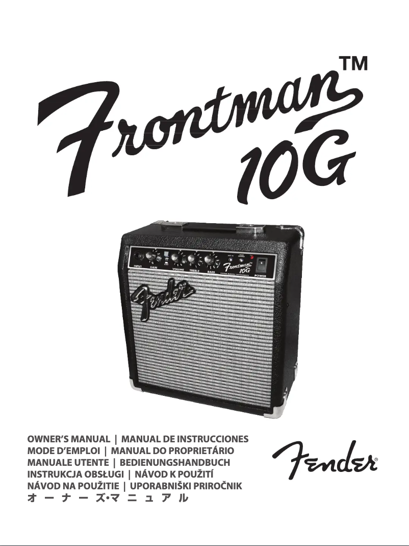 Page 1 de la notice Manuel utilisateur Fender Frontman 10G