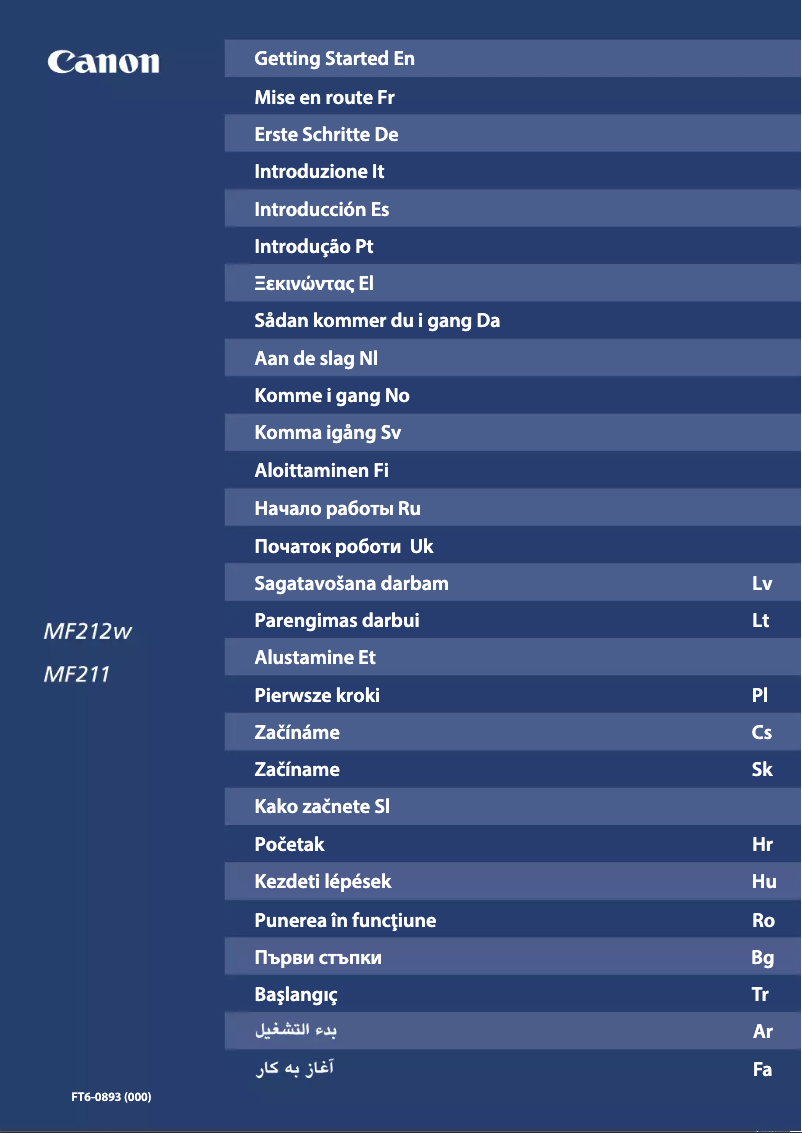 Page 1 de la notice Manuel utilisateur Canon i-SENSYS MF211