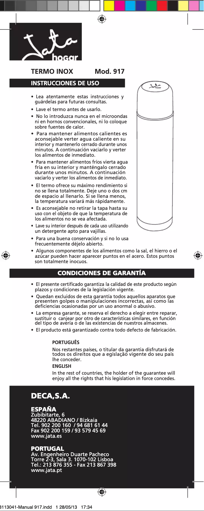 Image de la première page du manuel de l'appareil 917G