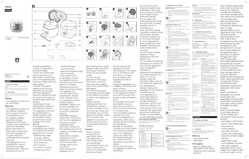 Page n°1 - Manuel utilisateur Philips Viva Collection HD3126