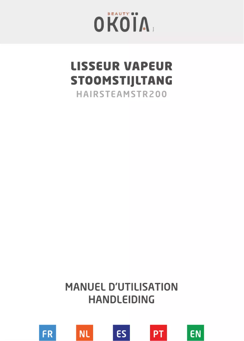 Page 1 de la notice Manuel utilisateur OKOIA HAIRSTEAMR200