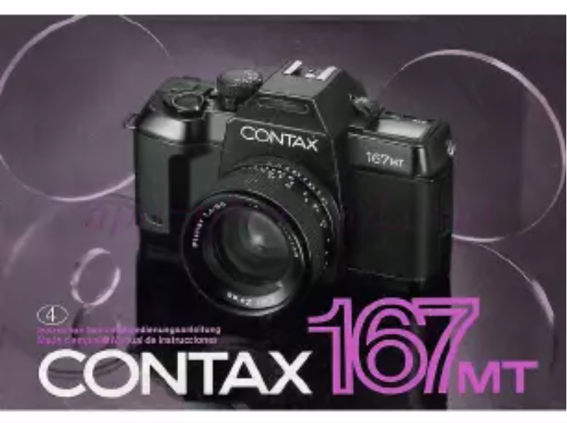 Page n°1 - Manuel utilisateur Contax 167MT