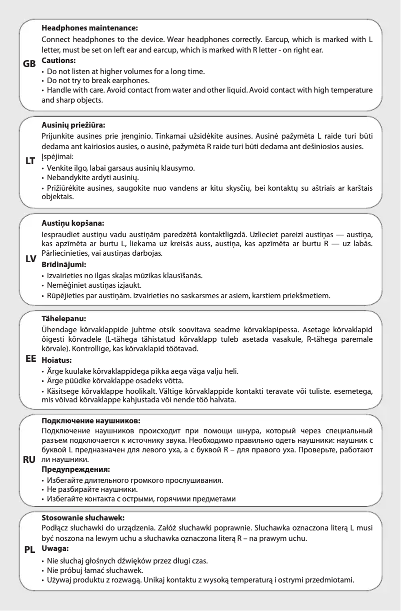 Page 1 de la notice Manuel utilisateur Acme United HE07