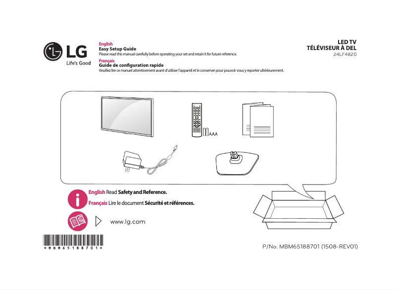Página 1 del manual Manual de usuario LG 24LF4820