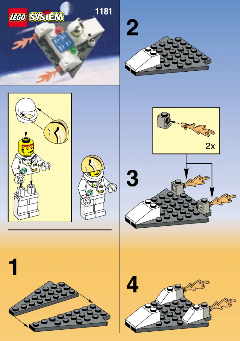 Page 1 de la notice Manuel utilisateur Lego SPACE JET